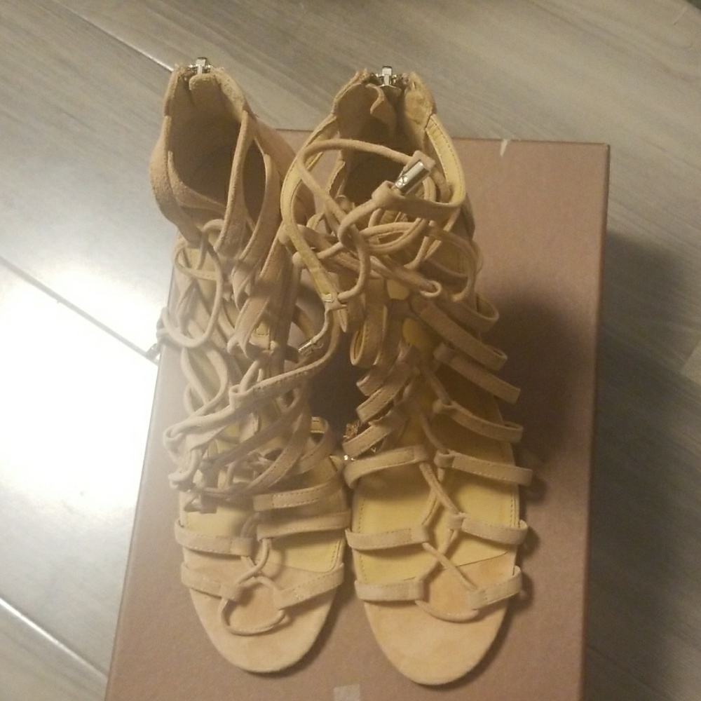 Coach Salvadora Strappy Suede Sandal - Picture 7 of 8